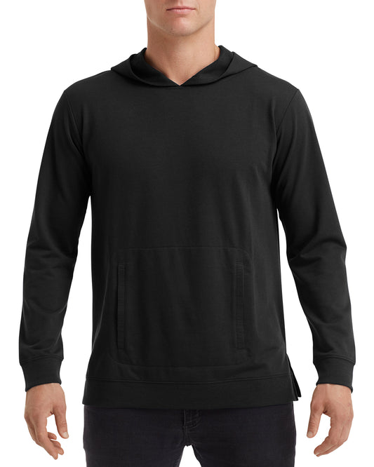 Unisex Light Terry Hoodie - Black