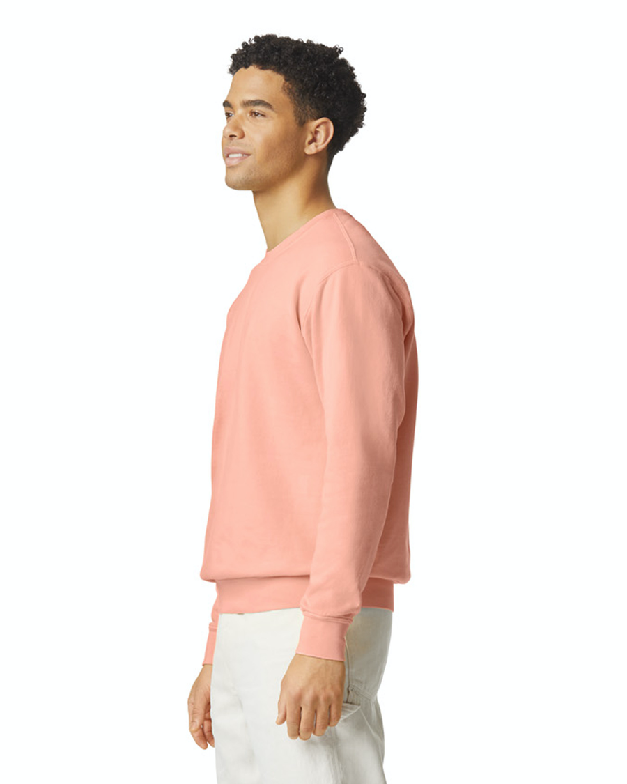 Unisex Lighweight Cotton Crewneck Sweatshirt - Peachy