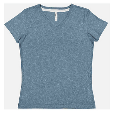 Women's Harborside Melange V-Neck T-Shirt - Oceanside Melange