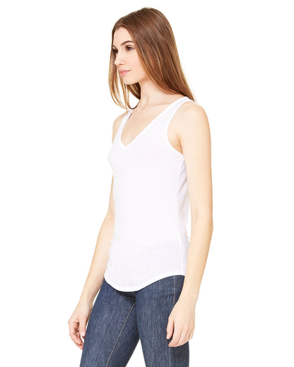 Women's Flowy V-Neck Tank - White