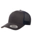 Yupoong 6606 - Unisex Retro Trucker Cap - Charcoal / Navy