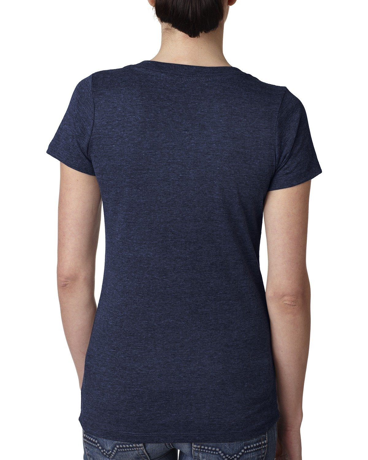 Women's Triblend Deep V - Vintage Navy