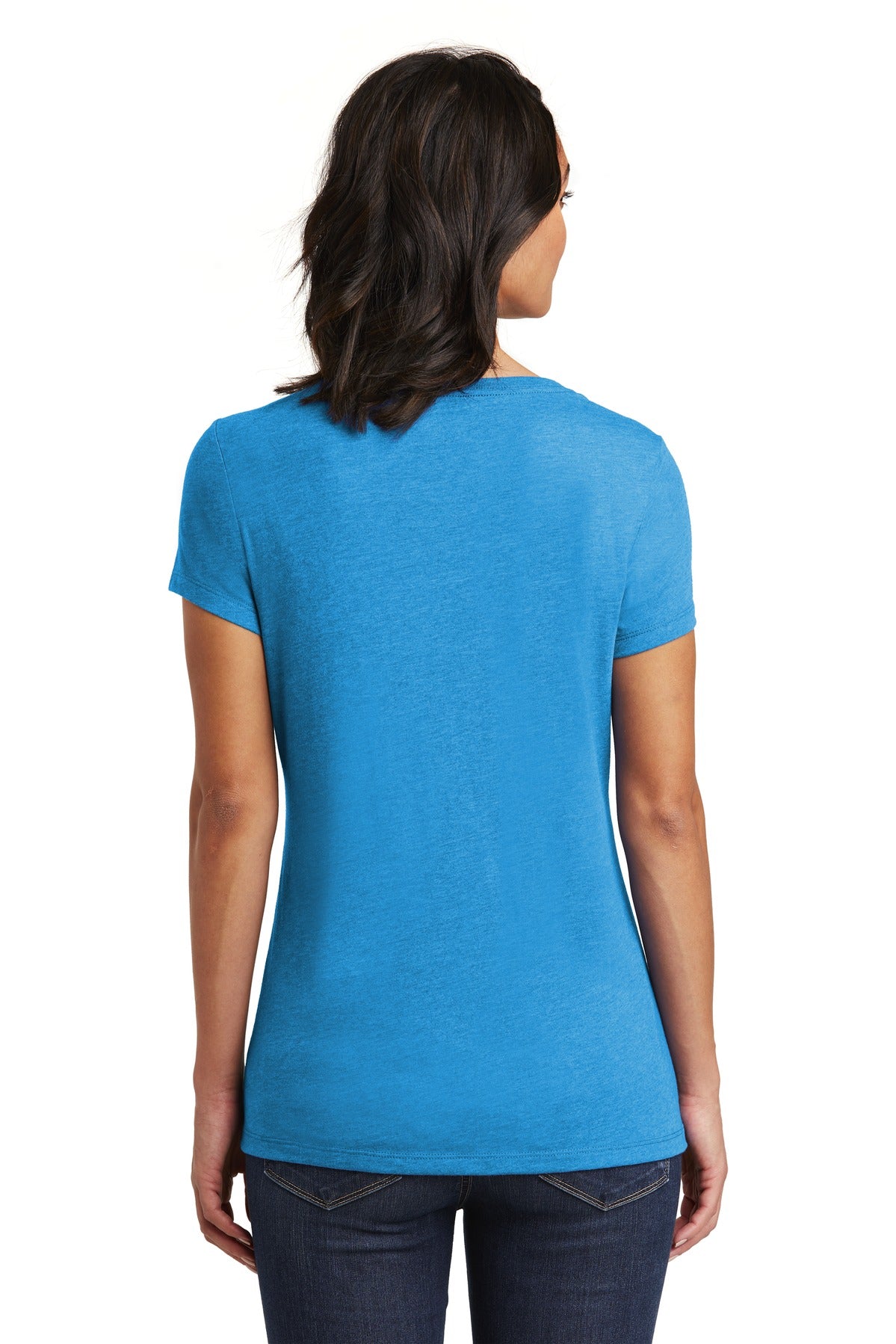 Women's Very Important Tee V-Neck - Heather Bright Turquoise