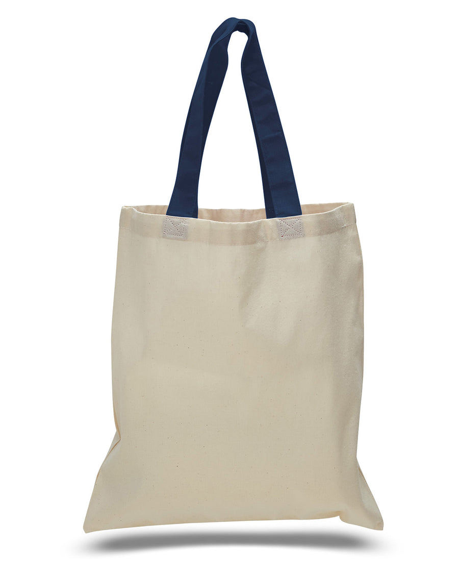 OAD Contrasting Handles Tote - Navy