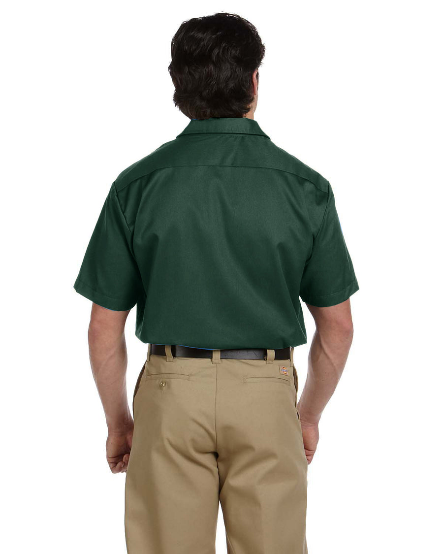 Unisex Short-Sleeve Work Shirt - Hunter Green