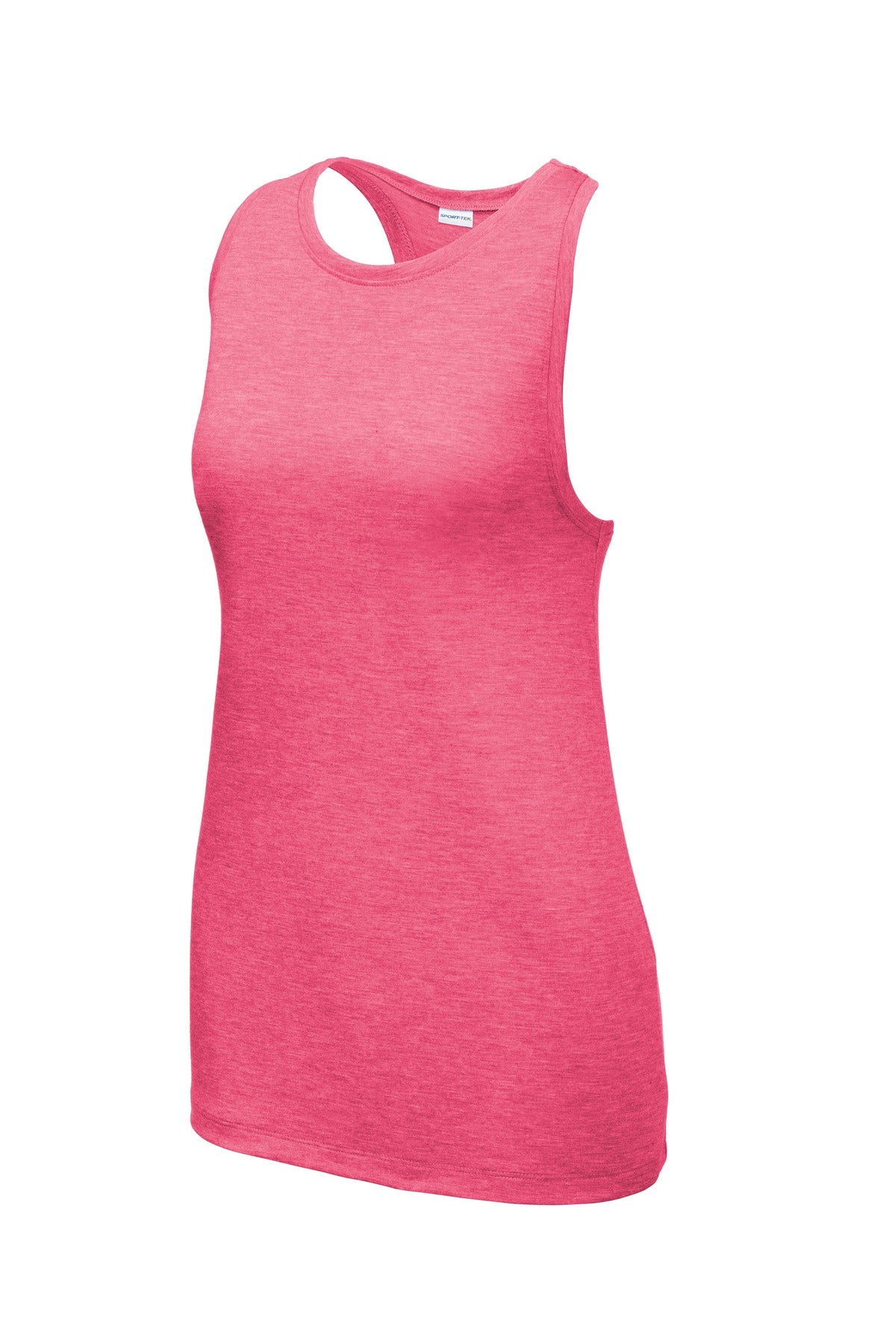 Women's PosiCharge Tri-Blend Wicking Tank - Pink Raspberry Heather