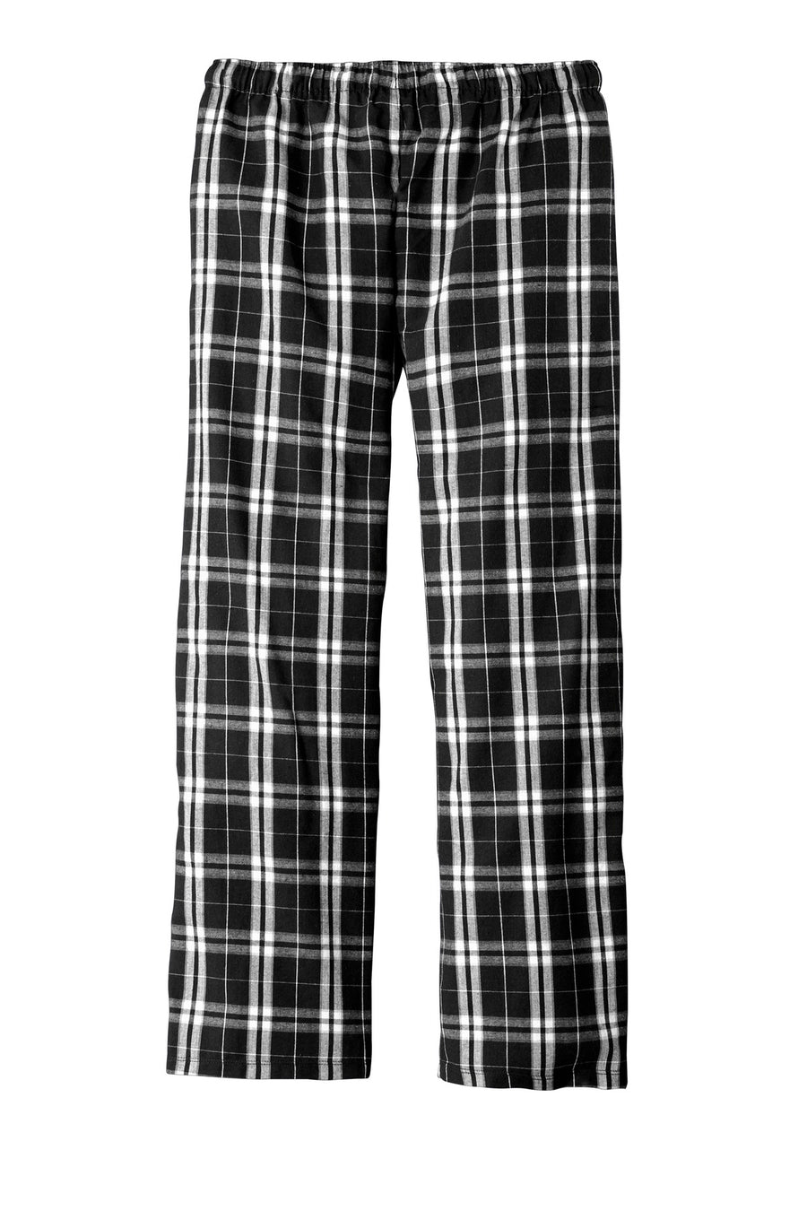 Unisex Flannel Plaid Pant - Black