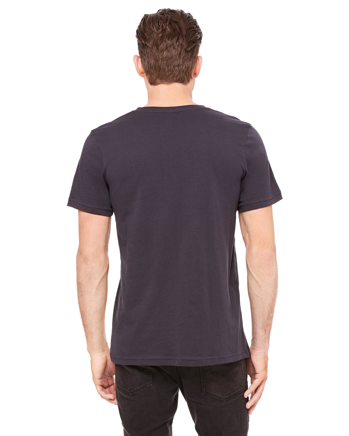 Unisex Jersey Short-Sleeve V-Neck T-Shirt - Dark Gray