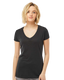 Tultex 0244TC - Women's Poly-Rich V-Neck - Black