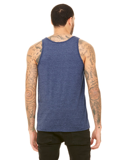 Unisex Heather CVC Tank - Heather Navy