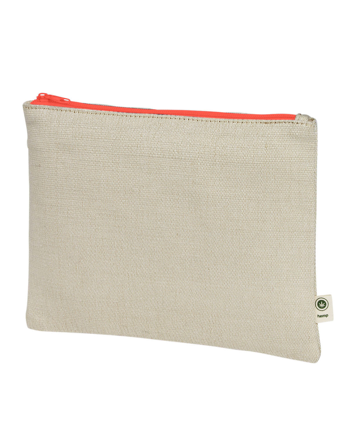Hemp Blend Pouch - Natural / Orange