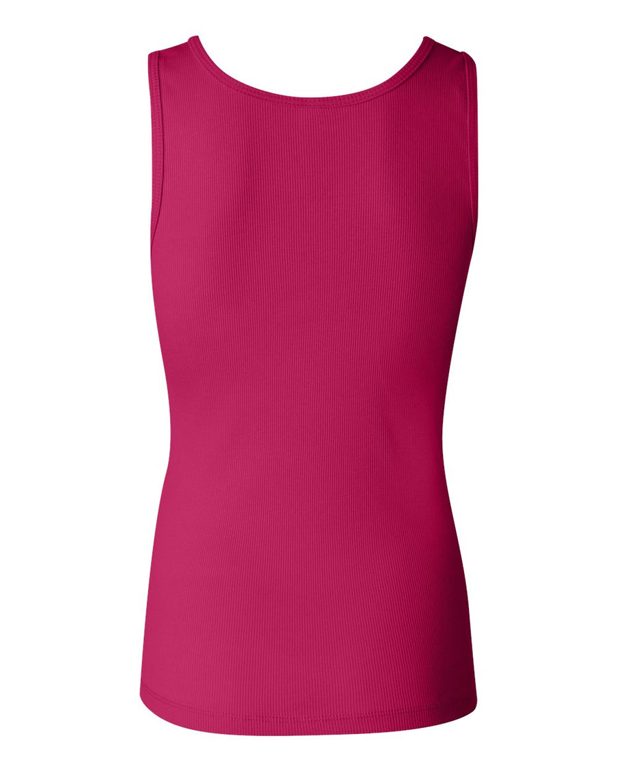 Women's 2x1 Rib Tank - Fuchsia