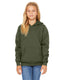 Bella + Canvas 3719Y - Youth Sponge Fleece Pullover Hoodie - Military Green