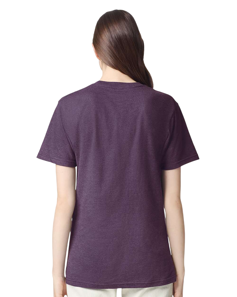 Unisex CVC T-Shirt - Heather Eggplant