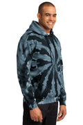 Unisex Tie-Dye Pullover Hoodie - Black