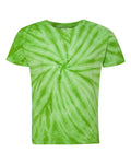 Youth Cyclone Vat-Dyed Pinwheel Short Sleeve T-Shirt - Lime