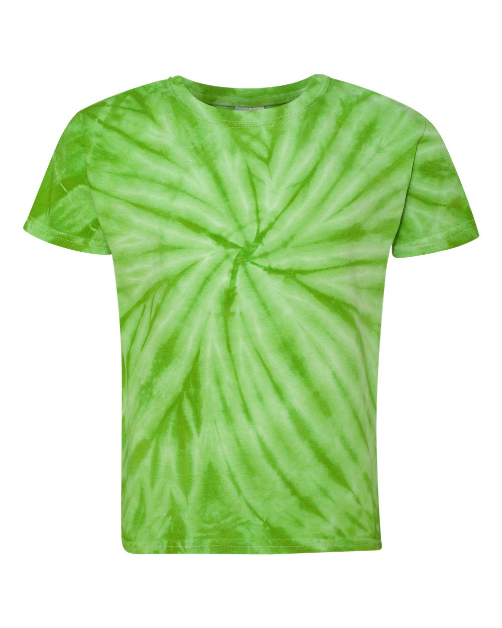 Youth Cyclone Vat-Dyed Pinwheel Short Sleeve T-Shirt - Lime