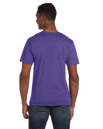 Unisex Lightweight V-Neck T-Shirt - Heather Purple