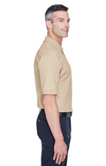 Men's Solid Perfect Pima Interlock Polo - Stone