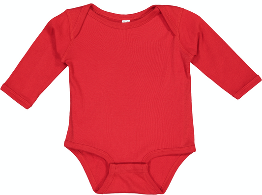 Infant Long-Sleeve Bodysuit - Red
