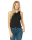 Bella + Canvas 6682 - Women's Racerback Cropped Tank - Solid Black Blend