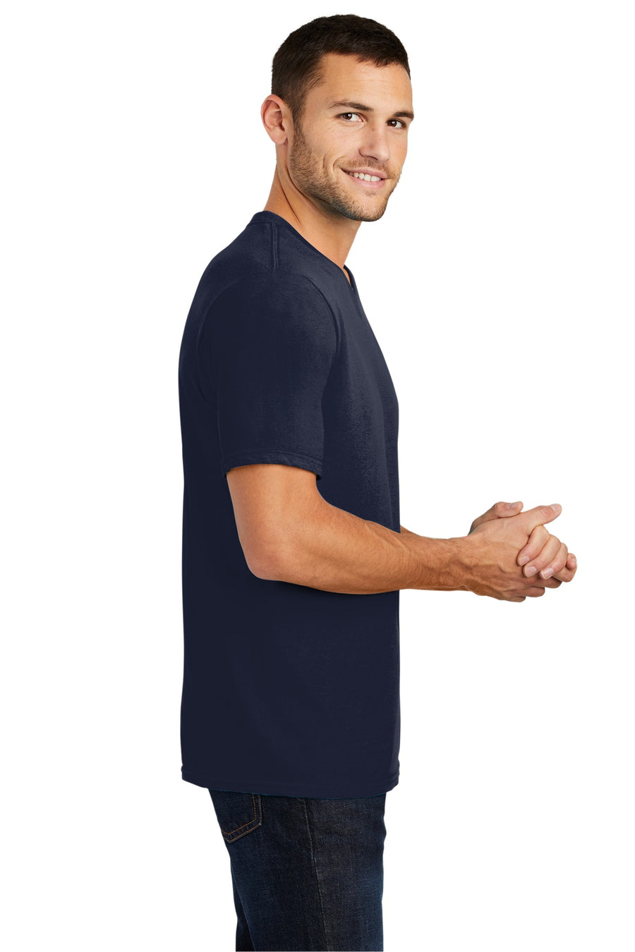Unisex Very Important Tee V-Neck - New Navy
