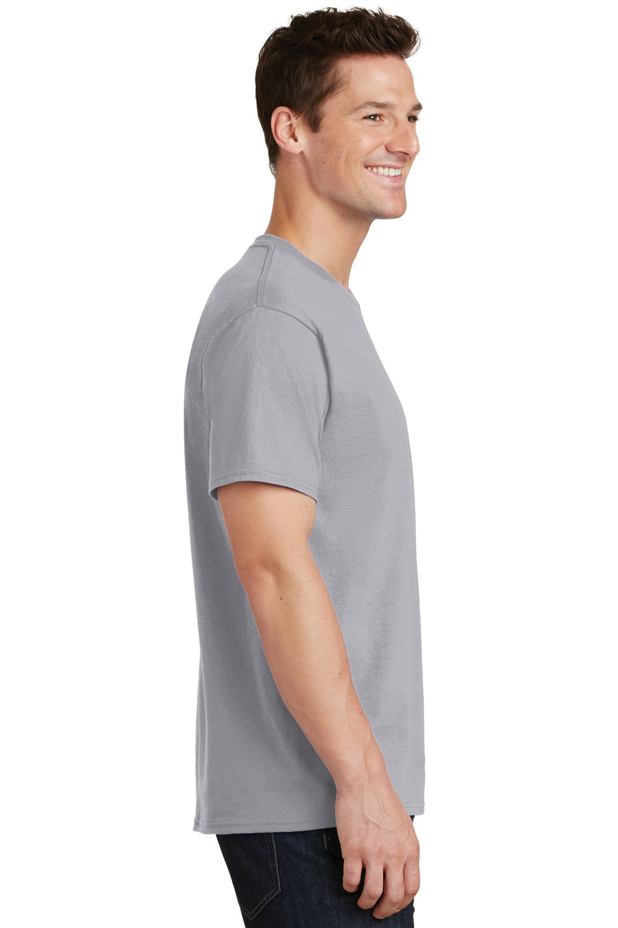 Unisex Core Cotton Tee - Silver