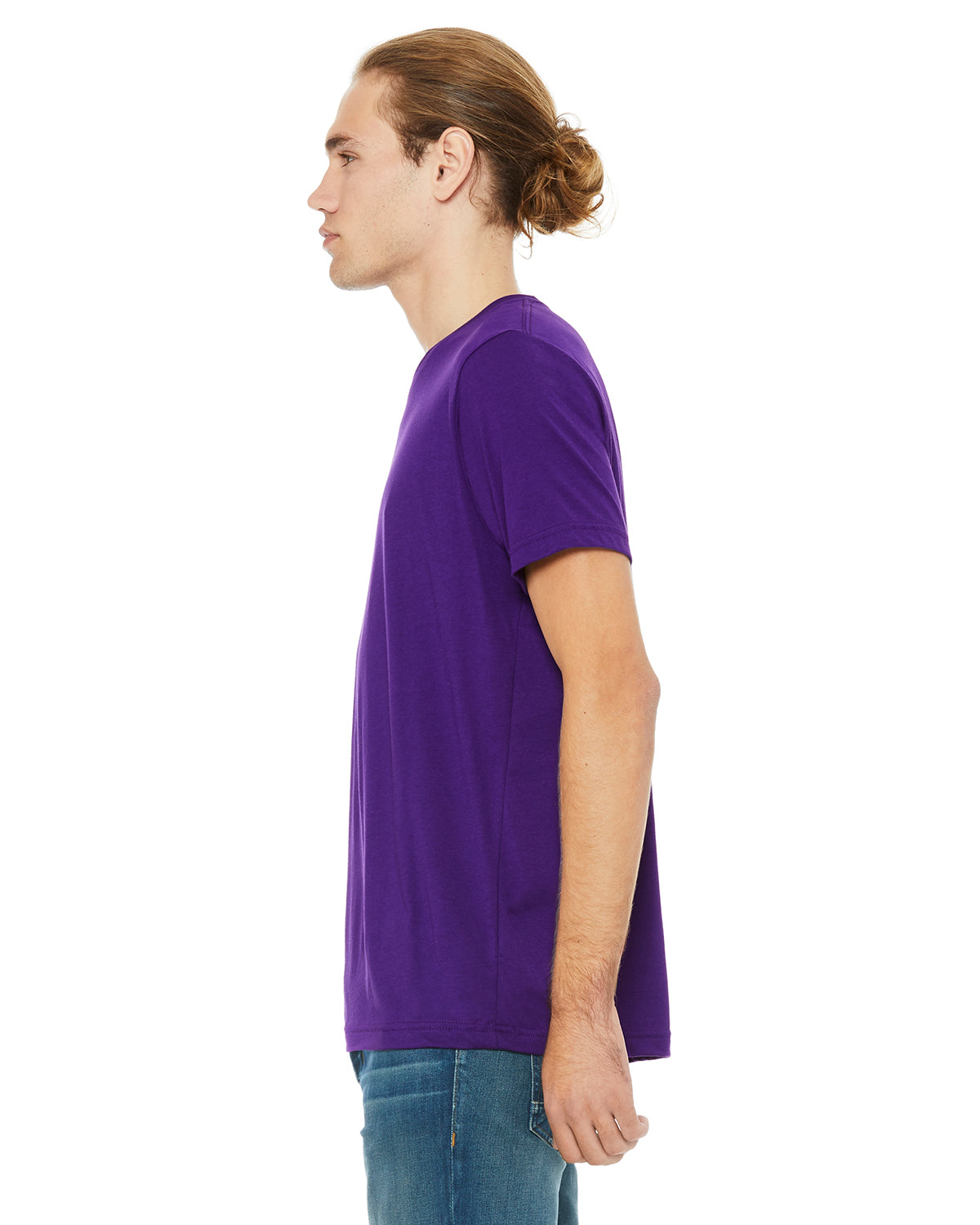 Unisex Poly-Cotton Short-Sleeve T-Shirt - Team Purple