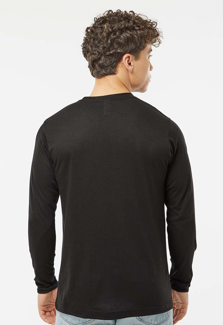 Unisex Poly-Rich Long Sleeve Tee - Black
