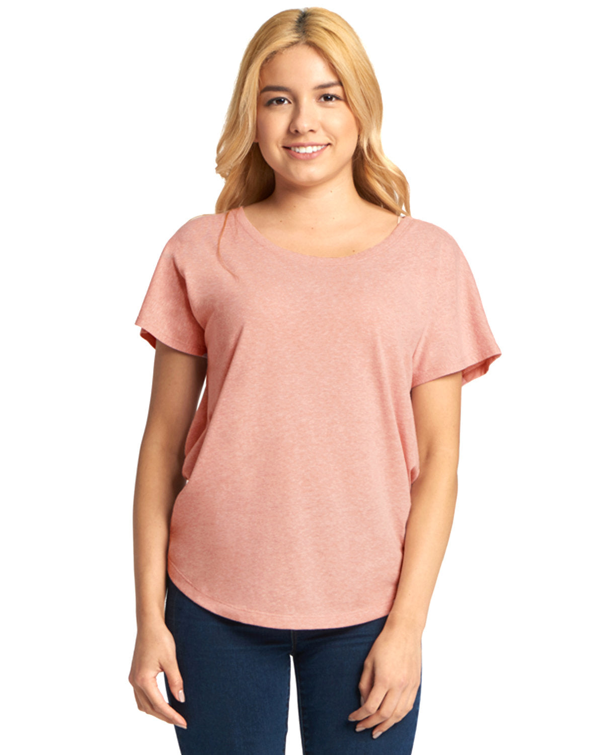 Women's Triblend Dolman - Desert Pink