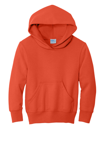 Youth Core Fleece Pullover Hoodie - Orange