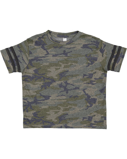 Toddler Football T-Shirt - Vintage Camo / Vintage Smoke