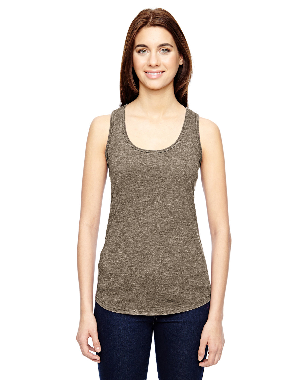 Women's Triblend Racerback Tank - Heather Slate