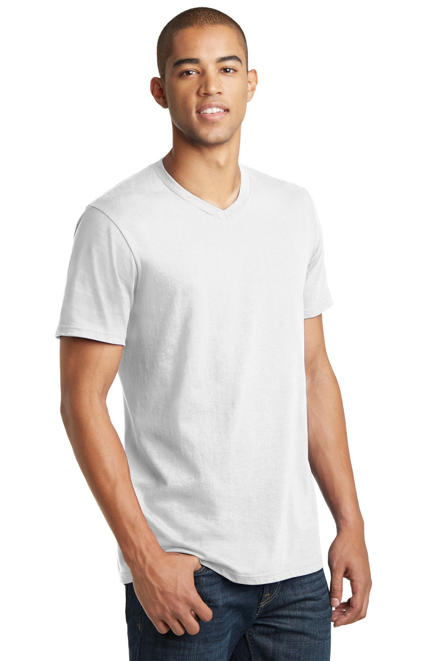 Unisex The Concert Tee V-Neck - White