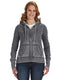 J America JA8913 - Women's Zen Full-Zip Fleece Hoodie - Dark Smoke