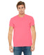 Bella + Canvas 3650 - Unisex Poly-Cotton Short-Sleeve T-Shirt - Neon Pink