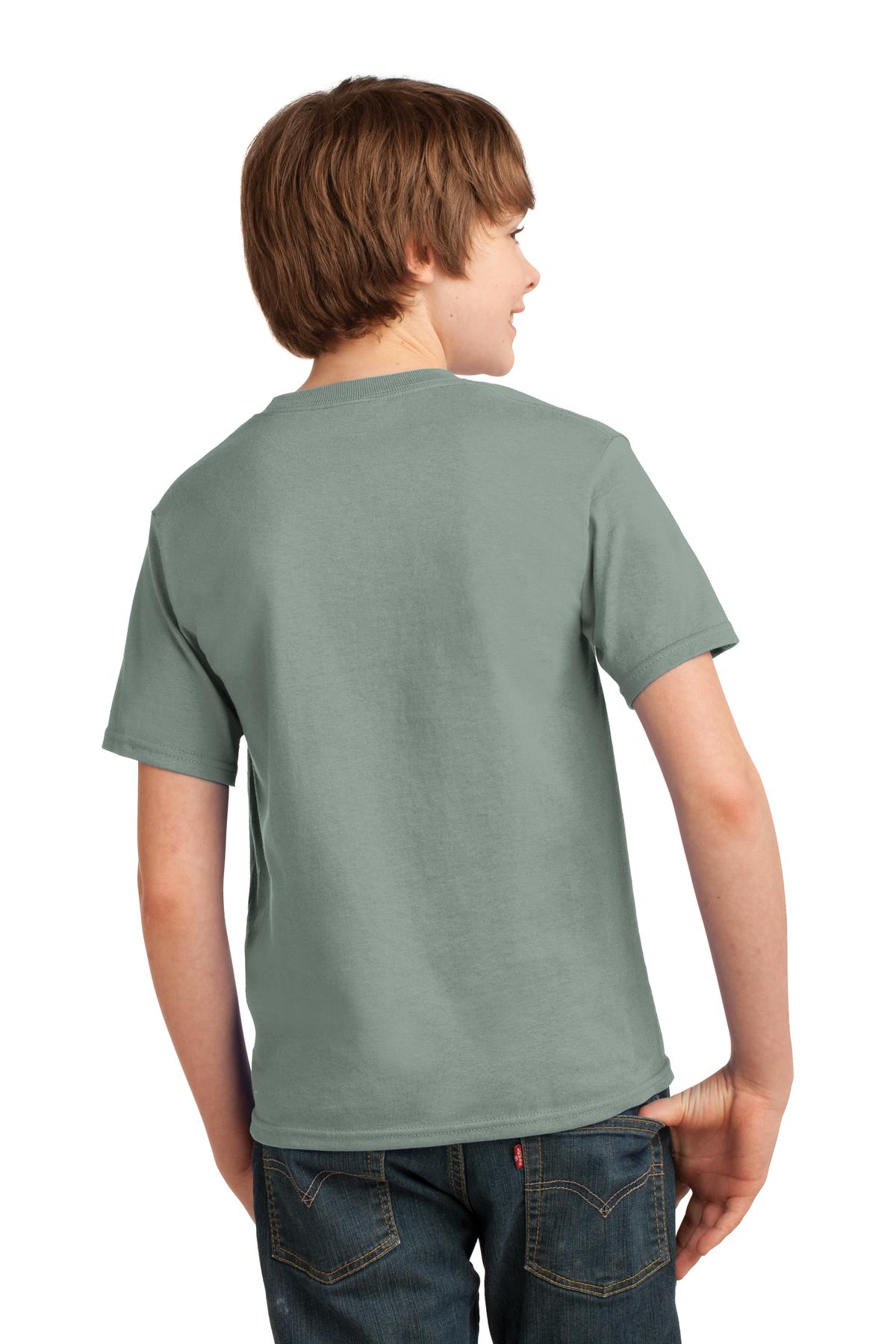 Youth Essential Tee - Stonewshd Green