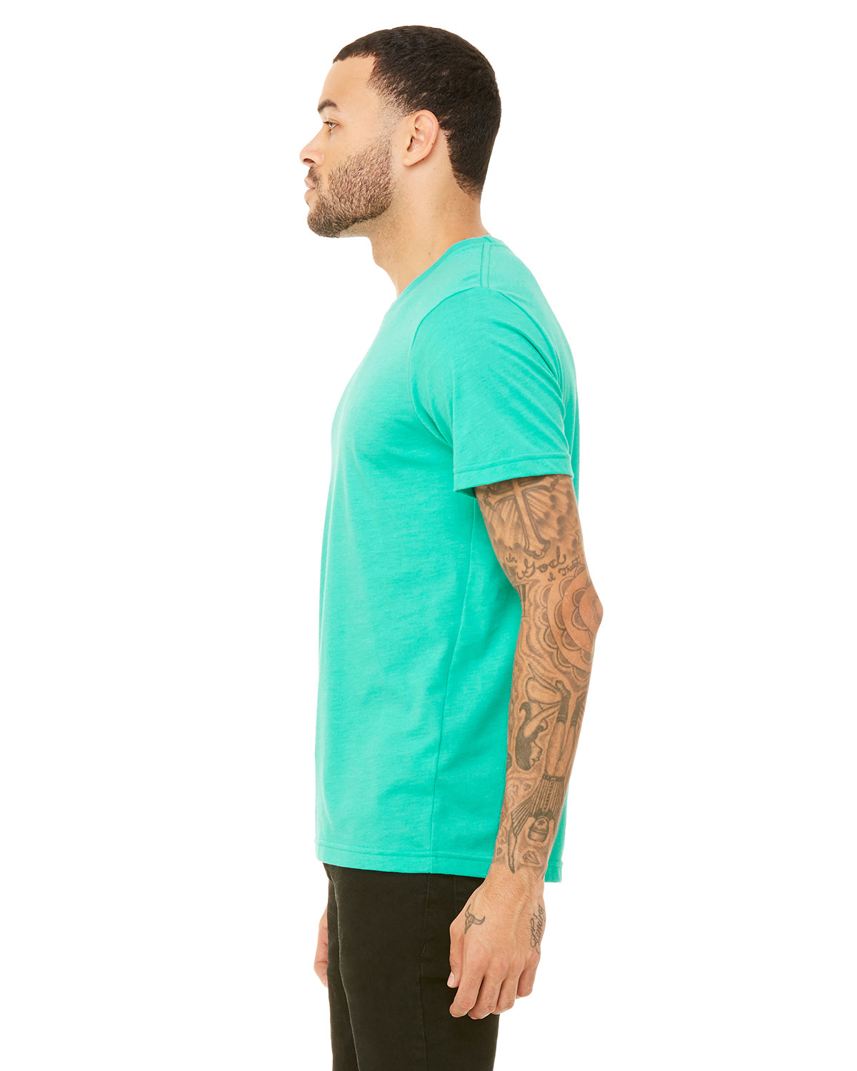 Unisex Heather CVC T-Shirt - Heather Sea Green