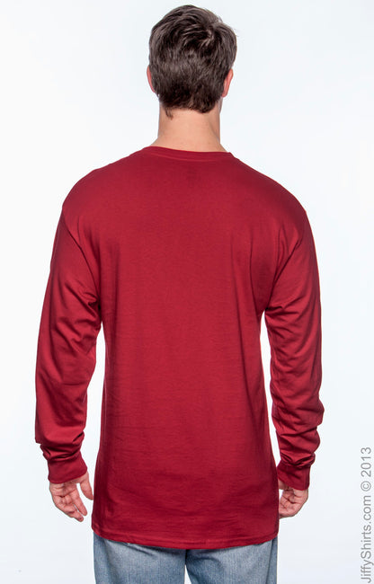 Essential-T Long Sleeve Tee - Deep Red