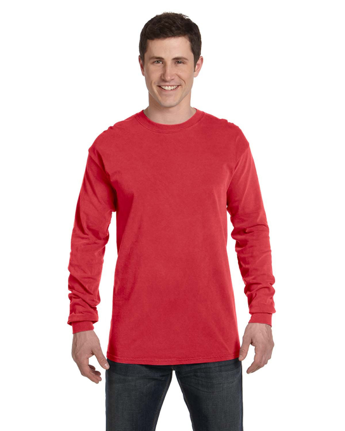 Unisex Heavyweight RS Long-Sleeve T-Shirt - Red