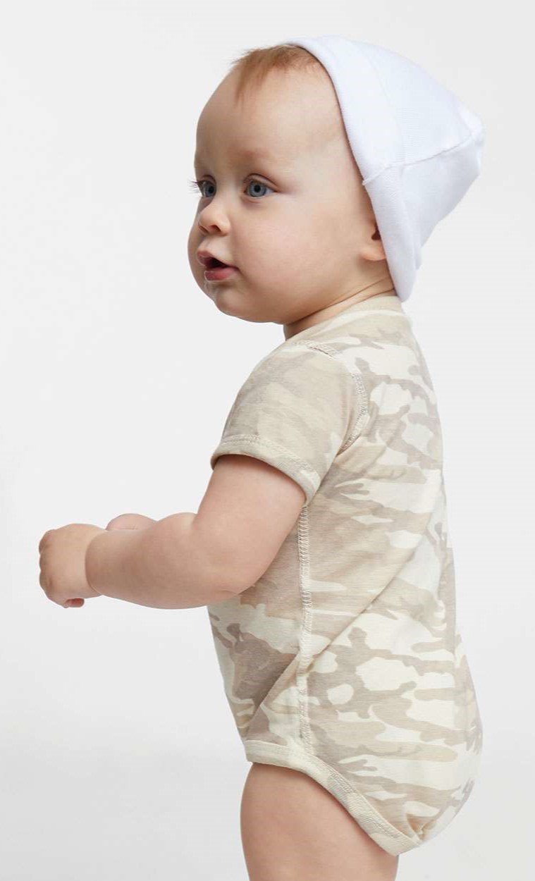 Infant Fine Jersey Bodysuit - Natural Camo