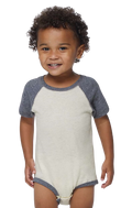 Infant Baseball Bodysuit - Natural Heather / Gran Heather