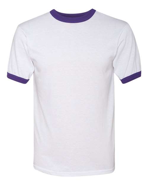 Augusta Sportswear 710 White/ Purple — front