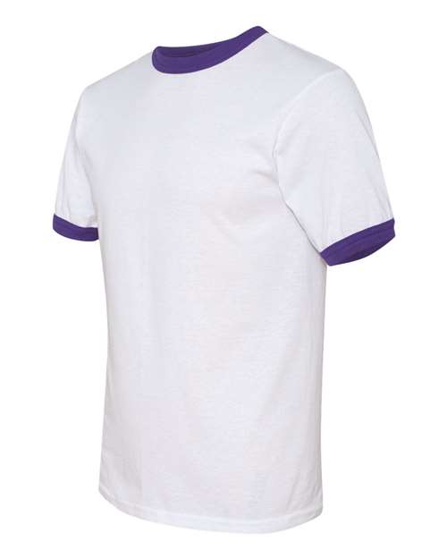 Augusta Sportswear 710 White/ Purple — side