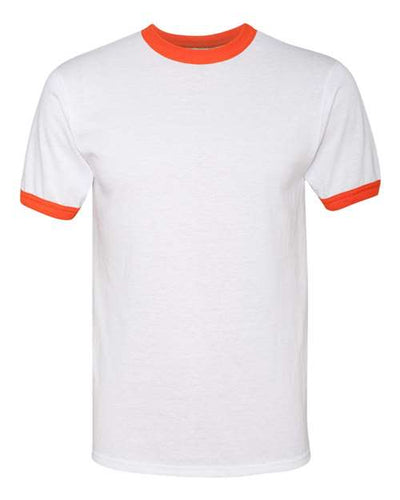 Augusta Sportswear 710 White/ Orange — front