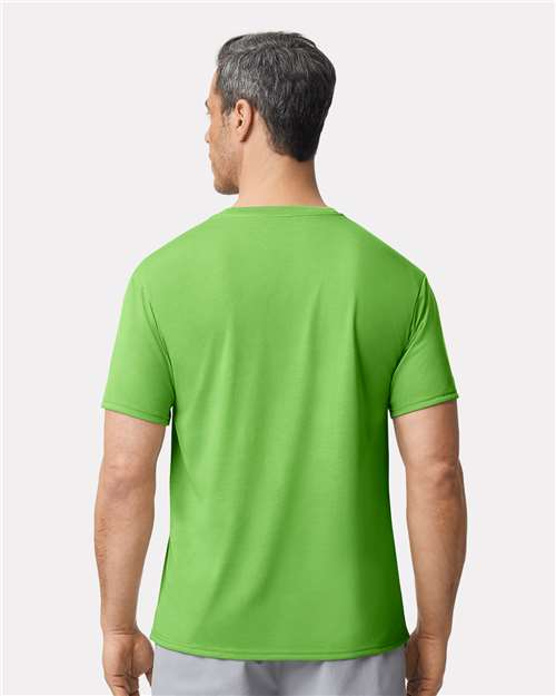 Gildan 42000 Lime — on model back
