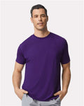Gildan 42000 Purple — on model front