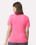 Gildan 42000 Safety Pink — on model back