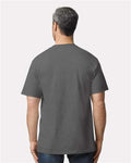 Gildan 2000T Charcoal — on model back