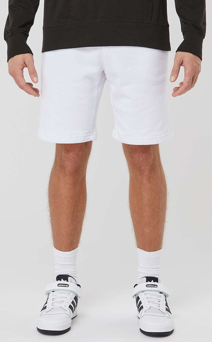 Unisex Midweight Fleece Shorts - White